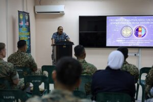 Cybersecurity specialists during a joint cyber training exercise
