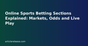 Online Sports Betting Sections Explained: Markets, Odds and Live Play